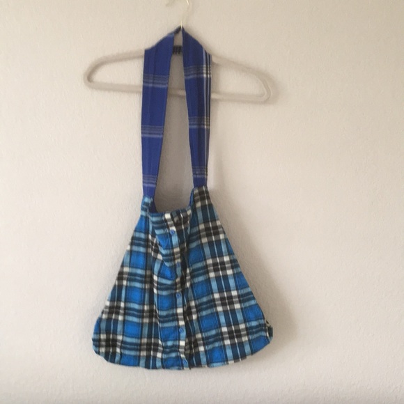 BOHO Bag Reversable Buttondown Shoulder Hobo - Picture 1 of 10